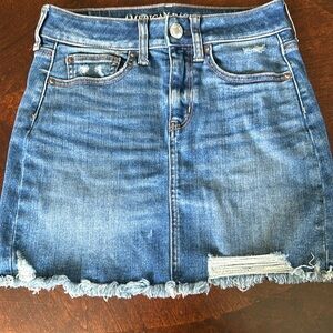 American Eagle Super Stretch Jean Skirt.  Size 0.